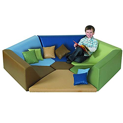 Children's Factory Woodland Hollow Kids Reading Nook Toddler Modular Couch