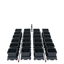 AutoPot 24 Pot easy2grow System (3.9 Gallon Plastic Pots) (*Includes AIRBASES and AIRDOMES) Dual-Pot Self-Watering, Gravity-Fed System (24Pot - 3.9 Gallon - No Tank) Indoor, Black