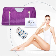 TZLGMDER Home Sauna Sauna Blanket Sweating Weight Loss with Weight Shaping Weight Loss Fitness 2 Zone Women Fitness Machine(Purple)