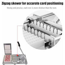 EliteBloom Commercial Meat String Machine,Manual Meat Mutton Kebab Skewer Machine, High Eefficiency Semi-Automatic Wear Mutton String Making Machine BBQ Skewer Maker,