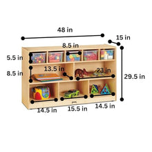 Jonti-Craft Mobile Storage Unit Shelf Beige