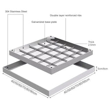 1pc Invisible Recessed Manhole Cover and Frame - 304 SS, 5cm/8cm Height, Heavy Duty for Driveways, Patios,Pavements(50x50x8cm)