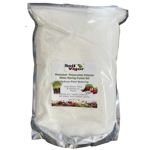 Potassium Polyacrylate Fine Granules – Super Absorbent Water Retaining Crystals for Plants, Lawns & Gardens – Saves Water, Labor & Costs (40.0, Pounds)