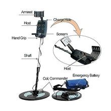 FENOKD Metal Detector for Adults, Industrial Underground Search Metal Detector 015008 rimination Ground Balance Gold Find Mountain Beach