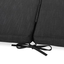 Hassyee Long Chaise Lounge Cushion with Secure Tie Straps for Patio Recliners, Soft Chair Pad with Removable Zipper Cover & Splash-Shedding Surface for Poolside Loungers (Dark Gray - 2PCS)