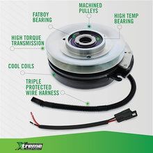 Xtreme Outdoor Power Equipment X0809A PTO Clutch Compatible with/Replacement for Hustler 603336K, 606936K 1/2" or 5/8" Belt Width, 1 1/8" ID, 7 3/16" Pulley Diameter, Clockwise Rotation