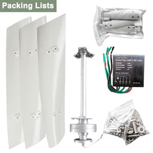 Eastnmythet 12000W Wind Turbine Generator for House, AC Permanent Magnet Wind Generator with Wind-Solar Controller, Vertical Wind Power Generator,48V