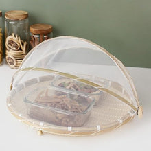 Cwmiibili 5X Hand-Woven Food Tent Basket Tray Fruit Vegetable Bread Storage Basket Simple Atmosphere Outdoor Picnic Mesh Net Cover
