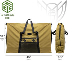 Xtreme Sight Line ~ G CUBƎ 450 + G SØLAR 180 Faraday Bag for Large Generators and Solar Panels ~ Protects Against EMP/CME/EMF/RF ~ Diamond Form Farday Lined Interior ~ OD Green