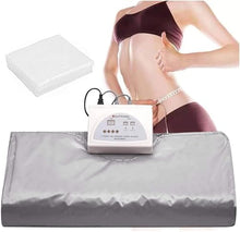 TZLGMDER Home Spa Sauna Weight Loss Fat Burning Heated Sauna Blanket Sauna Blanket Weight Loss Detox Home Spa Salon Fitness Machine(Silver)
