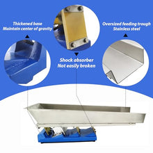 BEILOCKERY 110V Electromagnetic Vibrating Feeder, GZV-8 Shaking Feeding Machine, 100W Mini Vibration Feeder 3000r/min for Granular and Powdery Materials with Controller