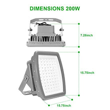 OSTEK 200W LED Explosion Proof Flood Light, Class I Div 2, IK09, 5000K
