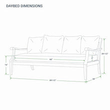 Cambridge Casual Robin Teak Wood 4 Piece Patio Conversation Set with Oyster Cushion, Patio Furniture Set with Sofa Bed, 2 Outdoor Club Chairs, and 1 Round Coffee Table, Weather-Resistant