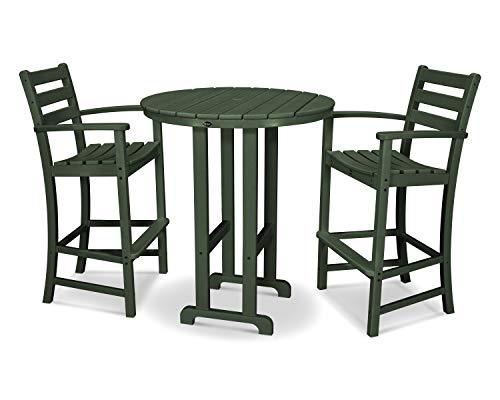 Trex Outdoor Furniture™ Monterey Bay 3-Piece Round Bar Set in Rainforest Canopy