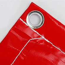 Outdoor Sheer Curtain for Patio Waterproof Clear Tarp Panel Windproof Curtains with Rustproof Grommets Vinyl Curtain for Porch Gazebo Pergola (Color : Red Size : 4.8x2.5m/15.74x8.20ft) (Red 1.5x2m/4