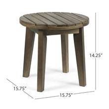 Hassyee 3 Pieces Outdoor Bistro Set with Wood&Metal Frame and Round Table for Poolside, Balcony, Outdoor Furniture Set with Elastic Rope Strap Weave for Garden, Lawn