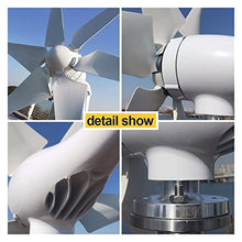 LIAMOS Wind Turbine Generator, Wind Generator Portable 600W Alternative Energy Windmills Alternateur 12V 24V 48V Wind Turbine MPPT Controller Wind System Wind Generator(without Controller,48V)