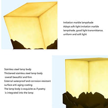 VELLOW Modern Simple Outdoor Post Light,Black Finish Square Shape Column Lamp Lantern,Stainless Steel Housing Waterproof IP54 Post Cap Light,Decorations Landscape Lighting for Patio Porch Railing
