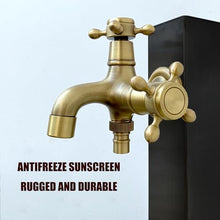 PUCNHZYNW Self-Standing Garden Water Column with Dual Taps - Outdoor Faucet System for Efficient Irrigation & Gardening, Durable Water Distribution Fountain SPO