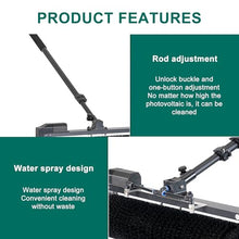 VNATWGOO Electric PV Panel Cleaning Brush 3.5m/5.5m/7.5m, with Extension Pole, Solar Panel Cleaner, Automatic Water Supply Cleaning Brush,7.5M