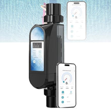 ZXAMZDM Salt Water Chlorination System for Swimming Pools, Large Gram Chlorine Generator, Pool Chlorinator with Smart Digital Panel and App Control 12g/h (4g/H)