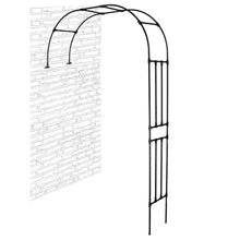 GFSGHZZ Garden Arch for Climbing Plants - Wall-Mounted Half-Arch Pera for Backyardpatio & Garden Decor - Metal Structure for Veal Gardening & Outdoor Support,Black-W280*H240Cm