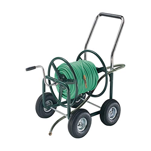 AMES 2380500 Estate 4-Wheel Steel Wagon, 400-Foot Hose Capacity