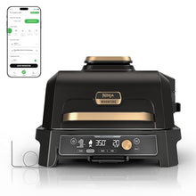 Ninja Woodfire ProConnect Premium XL Outdoor Grill & Smoker, Black & Gold