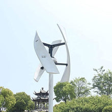 Mdxtog 400W Vertical Wind Turbine Generator, 12V 24V Wind Power Generator, 3 Blades Free Energy Generator with MPPT Controller for Home Factory Use