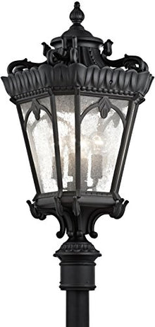 Kichler Tournai 37.5" 4-Light Outdoor Post Light Textured Black