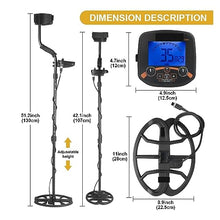 FENOKD Metal Detector, Metal Detector Professional Underground Depth Gold Detector Treasure 19.2KHZ High Frequency Detecting