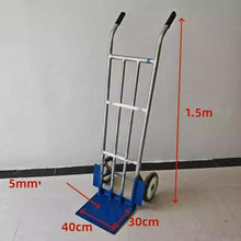 Thickened Tiger Handcart, Two Wheel Puller, Transporter, Load Trailer, Truck, Small Cart,Mobile Small Cart,for Household Courtyard, Garden, Horticulture Solid Wheel