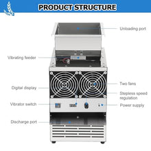 Bird Feed Blown Shell Splitter, Electric Grain Cleaning Winnower Machine, Grain Blowing Machine with Adjustable Speed Fan for Miscellaneous Grains, Quick Shelling (Breeding Model)