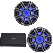 KICKER 10-Inch Premium Marine Subwoofer & 48KXMA9005 Marine Amp Bundle