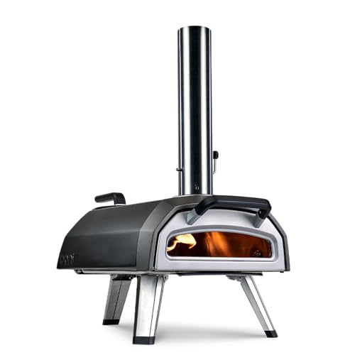 Ooni Karu 2 Multi-Fuel Outdoor Pizza Oven - Wood and Gas Outdoor Pizza Oven with Pizza Stone & Intergrated Thermometer, Pizza Oven Outdoor, Dual Fuel 12 Inch Pizza Maker, Outdoor Cooking Grill