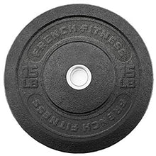 French Fitness Olympic Bumper Plate Set w/7 ft Olympic Bar 325 lbs + Bench (New)
