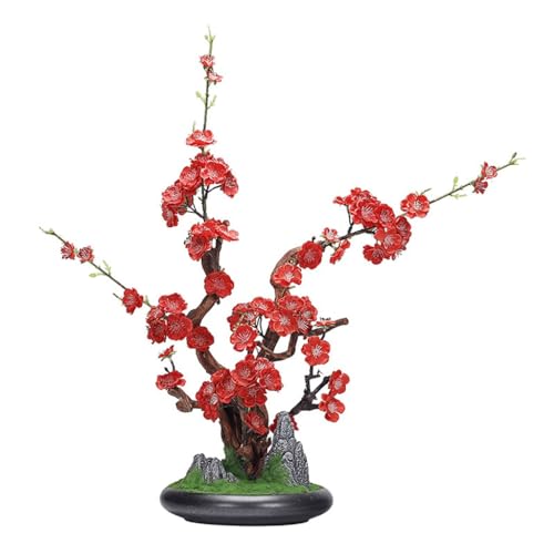 DUYHBAWRS Home Living Room Decoration Simulation Plum Bonsai Into The Household Chinese Zen Pot