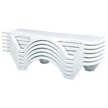 Compamia Aqua Pool Chaise Lounge Chair Stackable Marine Grade Plastic resin outdoor chaise lounge in White - Set of 4
