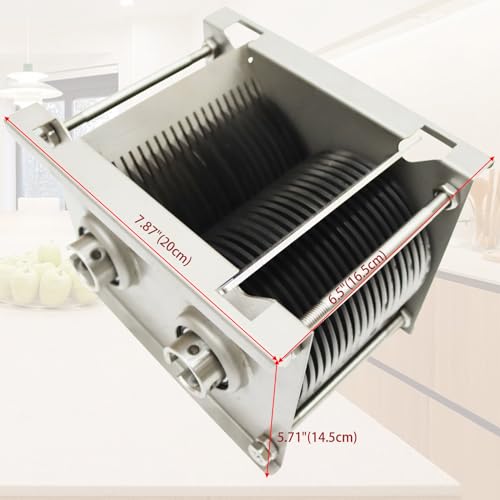 INTSUPERMAI Electric Meat Grinder and Slicer Commercial 110V with 5MM Blade Silver