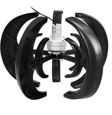12V/24V 2000W Wind Turbine Kit 5-blade Lantern Wind Turbine With Controller + 100W*2 Solar Panels + Battery For RV, Boat, Home Power Generation, Etc. (Color : 12V)