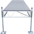 Patriot Docks 16ft Straight Dock with Gray Poly Deck Panels