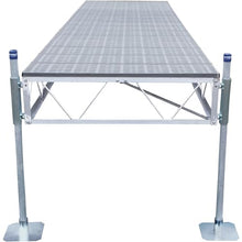 Patriot Docks 16ft Straight Dock with Gray Poly Deck Panels