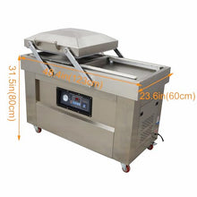 WYDDDARY Double Chamber Vacuum Sealer 1500W Stainless Steel Commercial 19.7inch Sealing Length