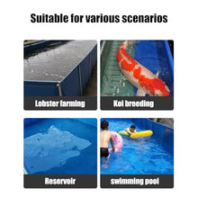 PVC Canvas Fish Pool Pond for Koi Fish Turtles Swimming, Aquarium Transparent Viewing Window Pool Pond with Drain Valve and Frame, Large Aquaculture Pool Temporary Holding Water Storage Tank