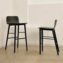 DINBOZ26X Counter Stools Original Wood Color High Stool Bar Restaurant Household Wooden High Chair Multi-Size Optional Bar Stools(XL)