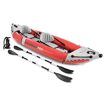 Intex 2 Person Vinyl Kayak with Oars, Pump, and 2-Person K2 Kayak with Oars and Air Pump