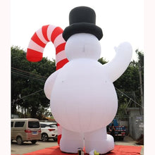 Christmas Giant Inflatable Abominable Bumble Snowman with Led Lights Outdoor Yard Decorations, Blow Up Snow Monster Winter Outside Decor for Xmax Holiday Party Garden Lawn (White-Model 2, 28ft 8.5mH)