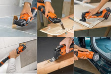 Fein Multimaster AMM 700 MAX TOP 4.0 Ah AS Battery (18 V, Battery 4.0 Ah, AMPShare, StarlockMax, Includes Accessory Set 60 Pieces for Wood, Plastic and Metal, Multifunction Tool, in L-Boxx)