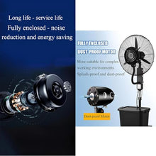 DPAOZPO Oscillating Misting Fan - Portable Floor Fan - 3 Cooling Speeds - 120° Oscillation - High Velocity Oscillating Fan - For Patios Workshop Warehouse Industrial Office(25.5in)