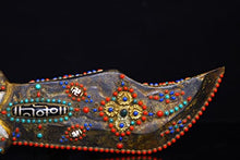 Generic 17" Tibetan Temple Meteorite Mosaic Gem Dzi Beads Sword Amulet